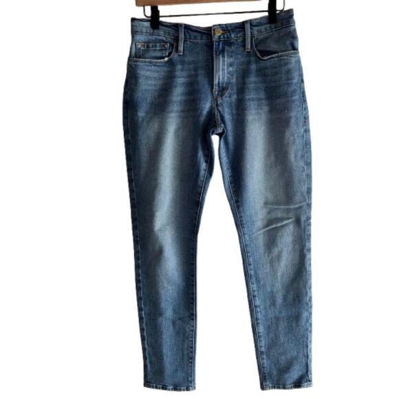 FRAME Le Garcon Organic Cotton High Rise Straight Leg Size 29 Denim Jeans #C - Picture 1 of 6